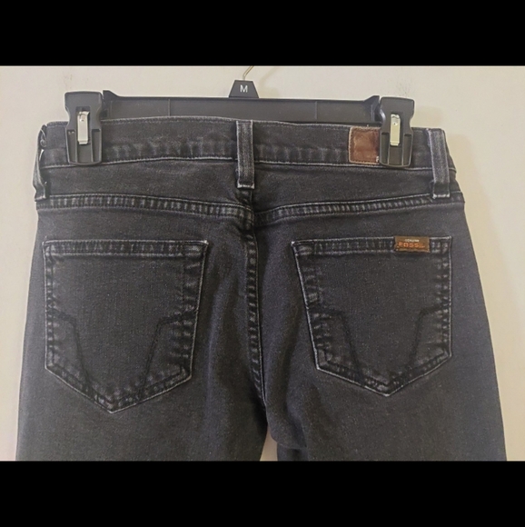 FOSSIL WOMENS SLATE BLACK SKINNY DENIM JEANS - Picture 6 of 11